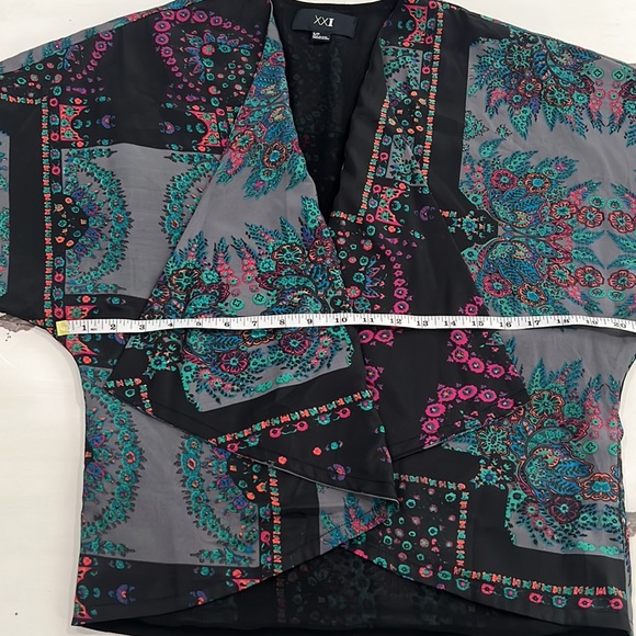 #43 XXI floral kimono type top S/P - Picture 9 of 11